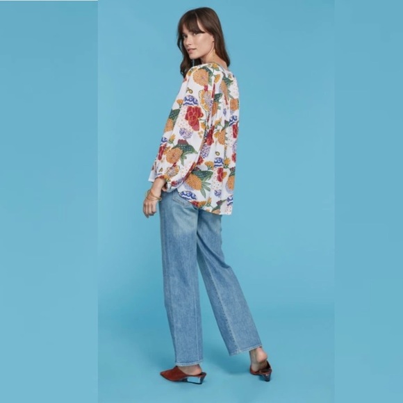 Roberta Roller Rabbit Cheri Floral Top Tunic - Picture 3 of 4